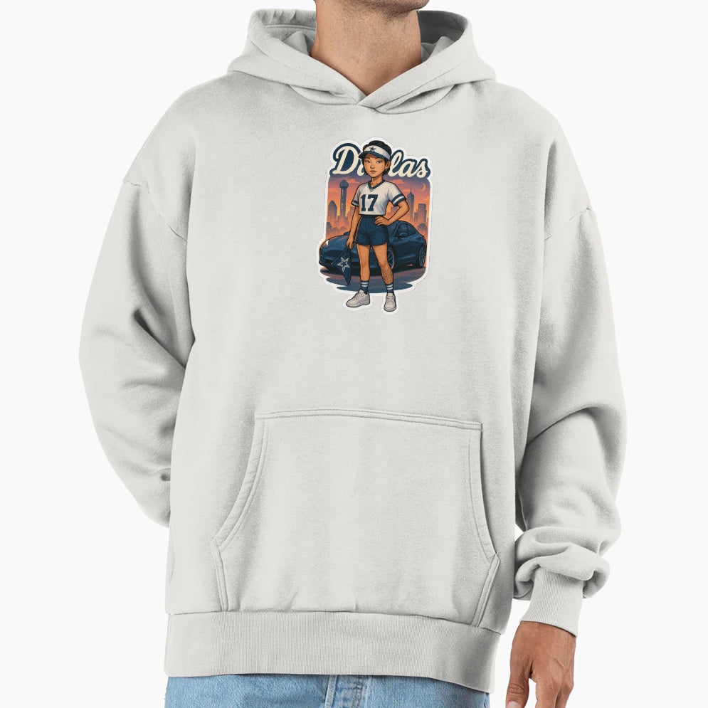 Dallas Cowboys Female Fan Dallas Dusk Hoodie - Streetwear Style for Adults - T-Shirt, Sweatshirt, Hoodie