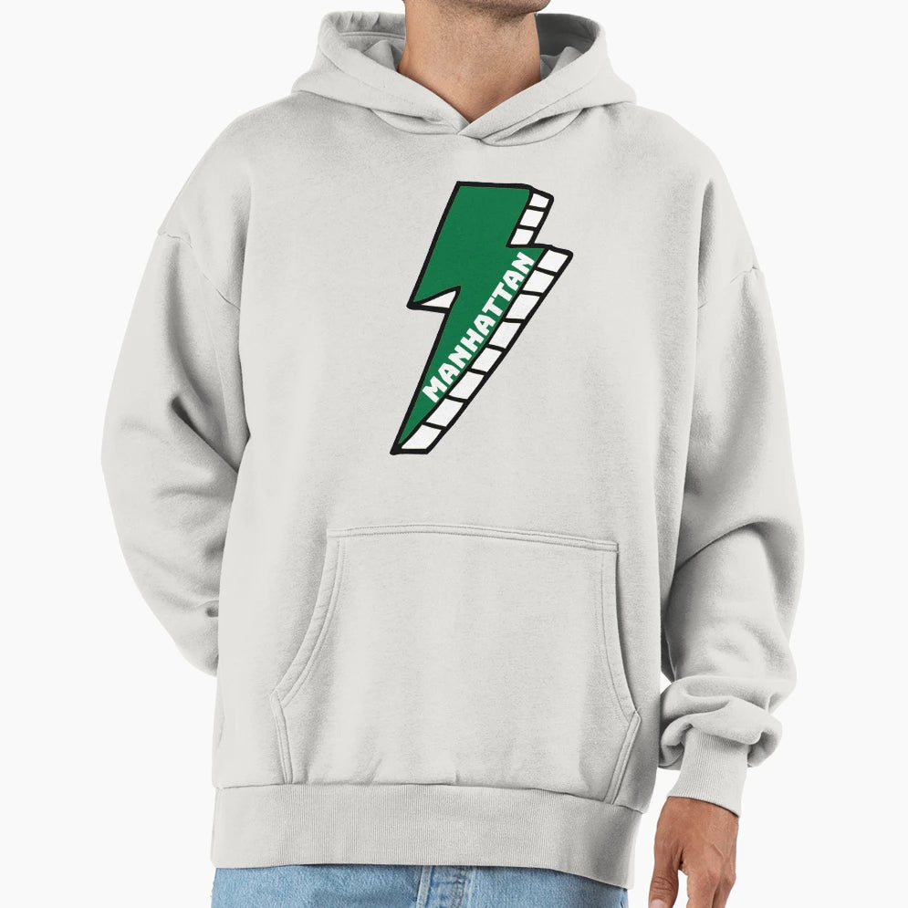 Manhattan College Lightning Bolt Hoodie - Custom Art Print Men Women - T-Shirt, Sweatshirt, Hoodie