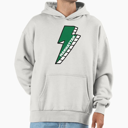 Manhattan College Lightning Bolt Hoodie - Custom Art Print Men Women - T-Shirt, Sweatshirt, Hoodie