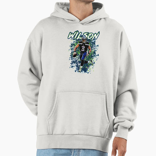 Russel Wilson Hoodie - Custom Art Print Men Women - T-Shirt, Sweatshirt, Hoodie