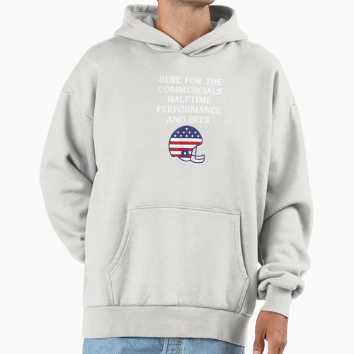 Football Sunday Funday Sports Funny Hoodie - Minimalist Print for Adults - T-Shirt, Sweatshirt, Hoodie