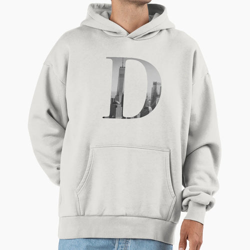 New York Letter D Hoodie - Minimalist Print Men Women - T-Shirt, Sweatshirt, Hoodie