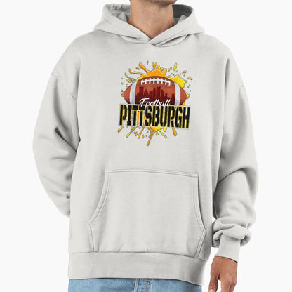 Pittsburgh Football Pennsylvania Sler Hoodie - Aesthetic Graphic for Adults - T-Shirt, Sweatshirt, Hoodie