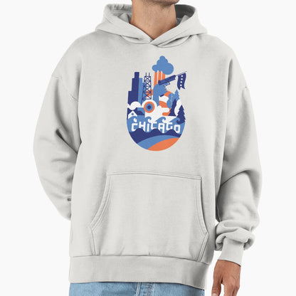 Oh Chicago Hoodie - Novelty Apparel Men Women - T-Shirt, Sweatshirt, Hoodie