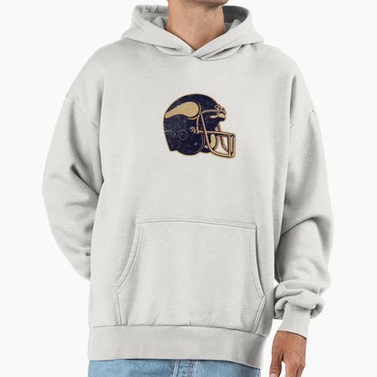 80S Vikings Helmet Hoodie - Custom Art Print Men Women - T-Shirt, Sweatshirt, Hoodie