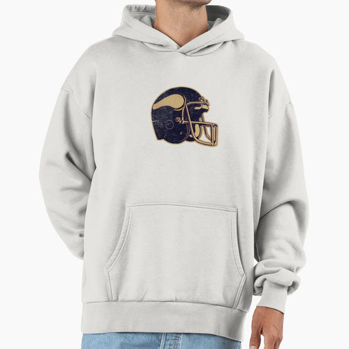 80S Vikings Helmet Hoodie - Custom Art Print Men Women - T-Shirt, Sweatshirt, Hoodie