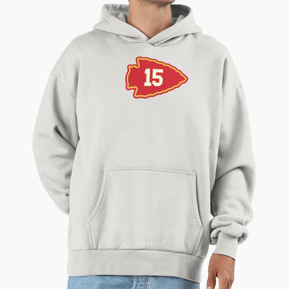 15 Mahomes Red Hoodie - Trendy Graphic Men Women - T-Shirt, Sweatshirt, Hoodie