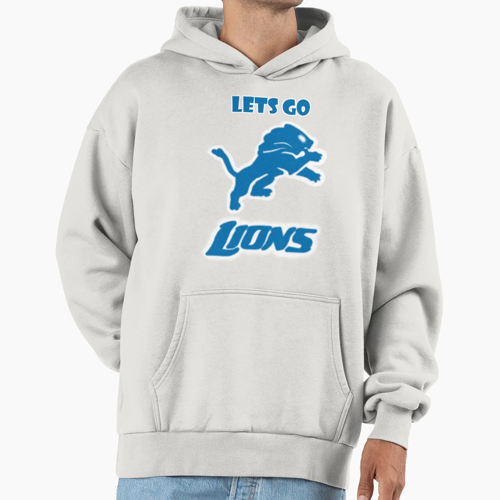Lets Go Lions Hoodie - Fun Novelty Design Unisex - T-Shirt, Sweatshirt, Hoodie