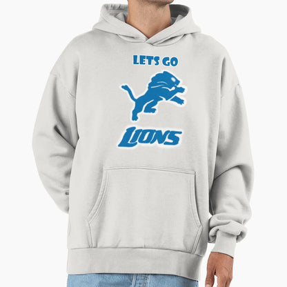 Lets Go Lions Hoodie - Fun Novelty Design Unisex - T-Shirt, Sweatshirt, Hoodie