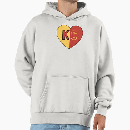 I Love Kansas City Kc Heart Hoodie - Novelty Apparel Men Women - T-Shirt, Sweatshirt, Hoodie