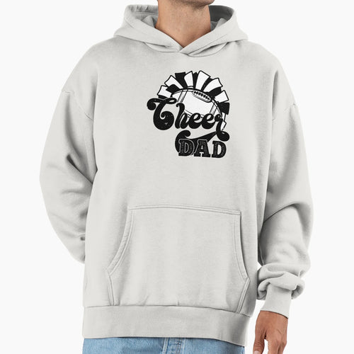 Funny Cheer Football Cheerleading Hoodie - Fun Novelty Design for Adults - T-Shirt, Sweatshirt, Hoodie