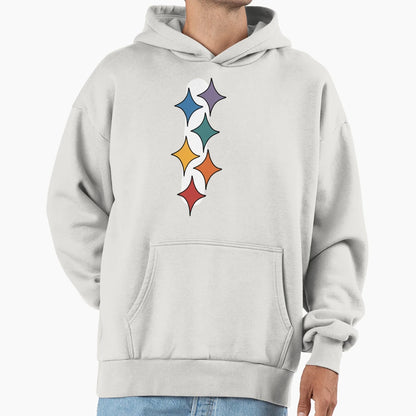 Rainbow Stars Hoodie - Unique Graphic Unisex - T-Shirt, Sweatshirt, Hoodie