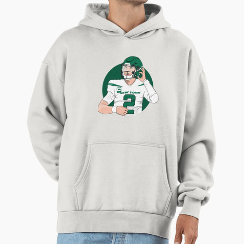 Zach Wilson Quarterback Hoodie - Trendy Graphic Unisex - T-Shirt, Sweatshirt, Hoodie