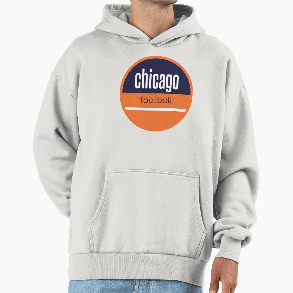 Chicago Football Hoodie - Custom Art Print Men Women - T-Shirt, Sweatshirt, Hoodie
