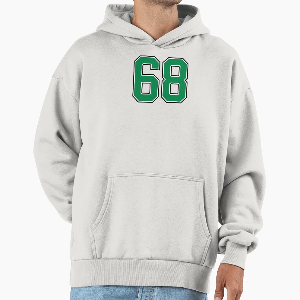 68 Number Green Lucky Sports Sixty Hoodie - Fun Novelty Design Men Women - T-Shirt, Sweatshirt, Hoodie