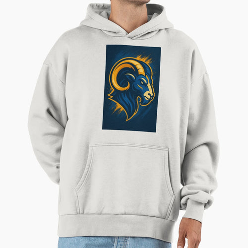 Rams Football Hoodie - Trendy Graphic for Adults - T-Shirt, Sweatshirt, Hoodie