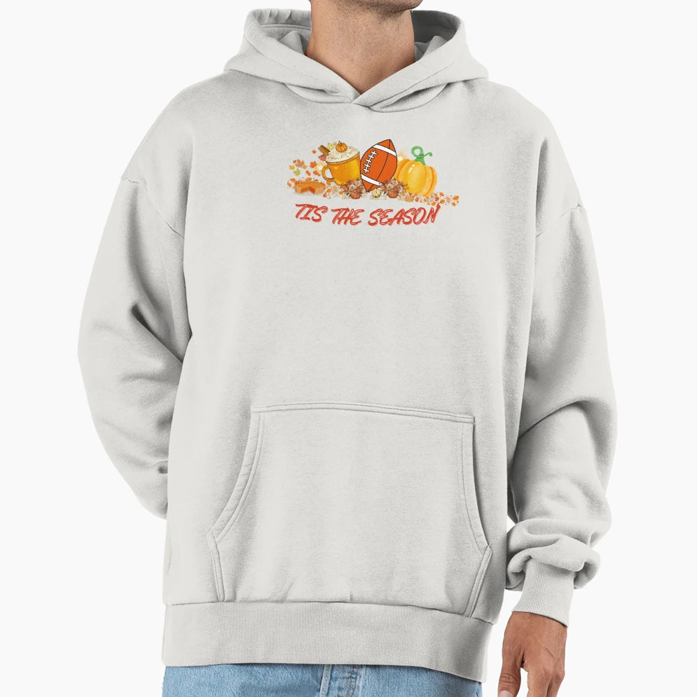 Tis Season Pummkin Foofball T-Shirt - Streetwear Style Men Women - T-Shirt, Sweatshirt, Hoodie