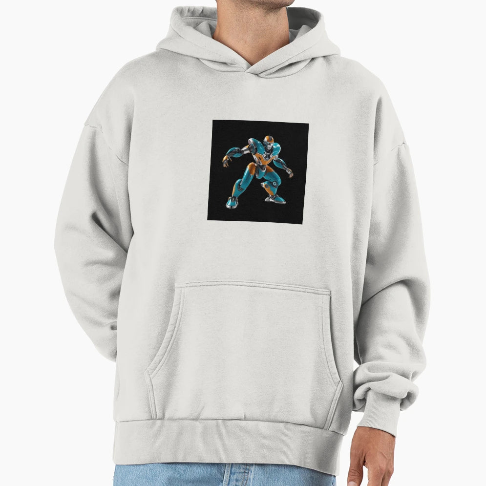 Next Level Robot Hoodie - Custom Art Print for Adults - T-Shirt, Sweatshirt, Hoodie