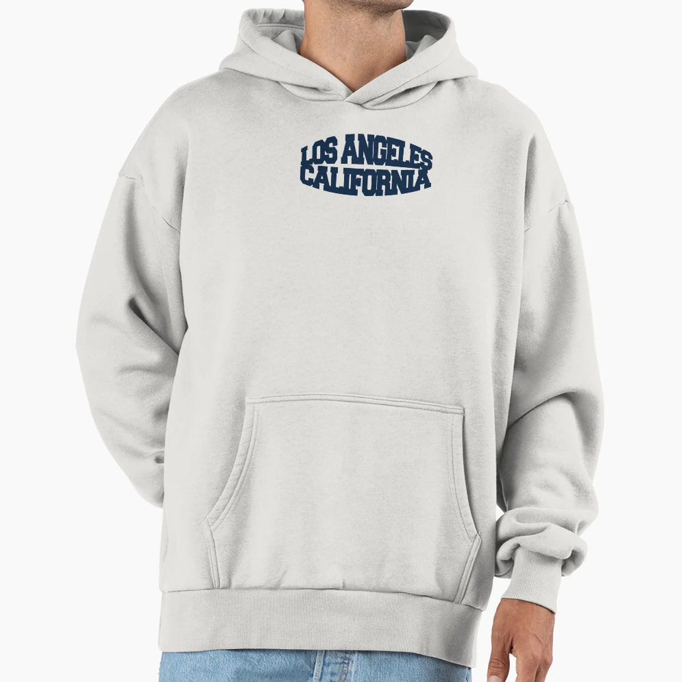 Los Angeles California Navy Hoodie - Unique Graphic Men Women - T-Shirt, Sweatshirt, Hoodie