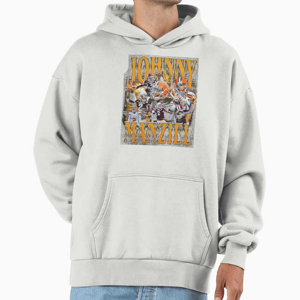 Johnny Manziel Bootleg Hoodie - Graphic Print for Adults - T-Shirt, Sweatshirt, Hoodie