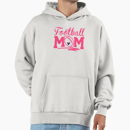 Football Mom Hoodie - Casual Everyday Wear Men Women - T-Shirt, Sweatshirt, Hoodie