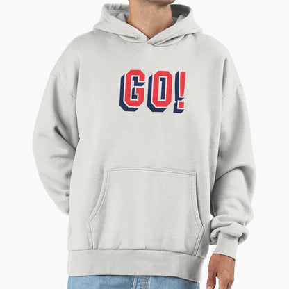 Go Trendy Text Hoodie - Custom Art Print Unisex - T-Shirt, Sweatshirt, Hoodie