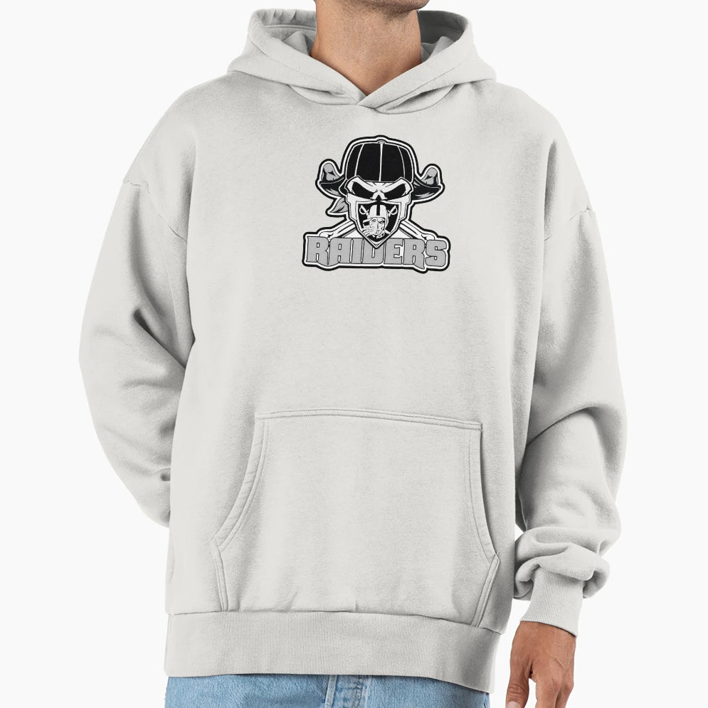Raider Skull And Bones Hoodie - Custom Art Print Men Women - T-Shirt, Sweatshirt, Hoodie