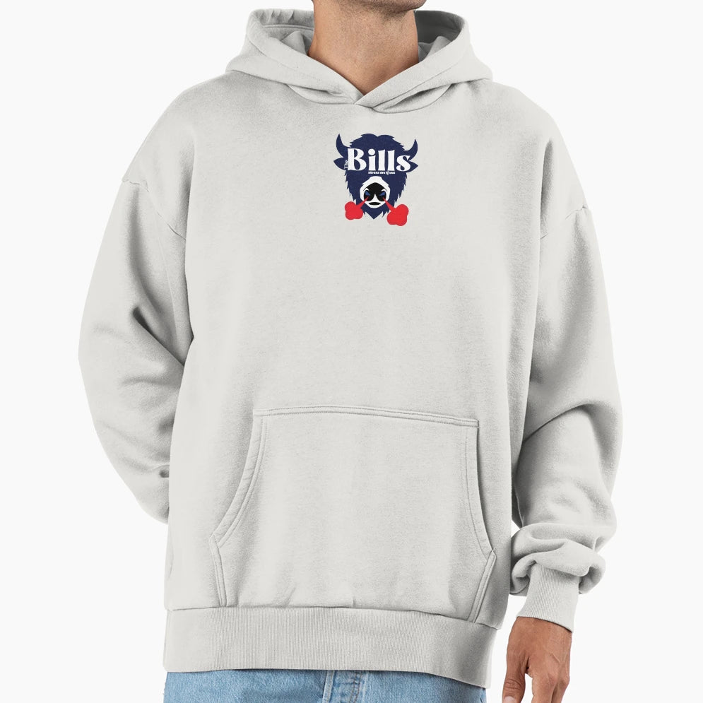Stressed Out Bill Blue Hoodie - Minimalist Print Men Women - T-Shirt, Sweatshirt, Hoodie