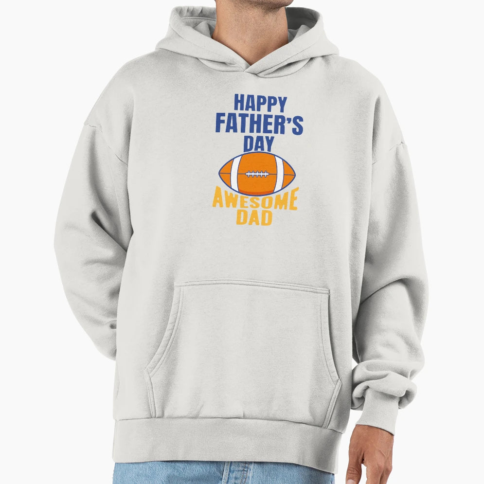 Awesome Football Dad Funny Fathers T-Shirt - Aesthetic Graphic for Adults - T-Shirt, Sweatshirt, Hoodie