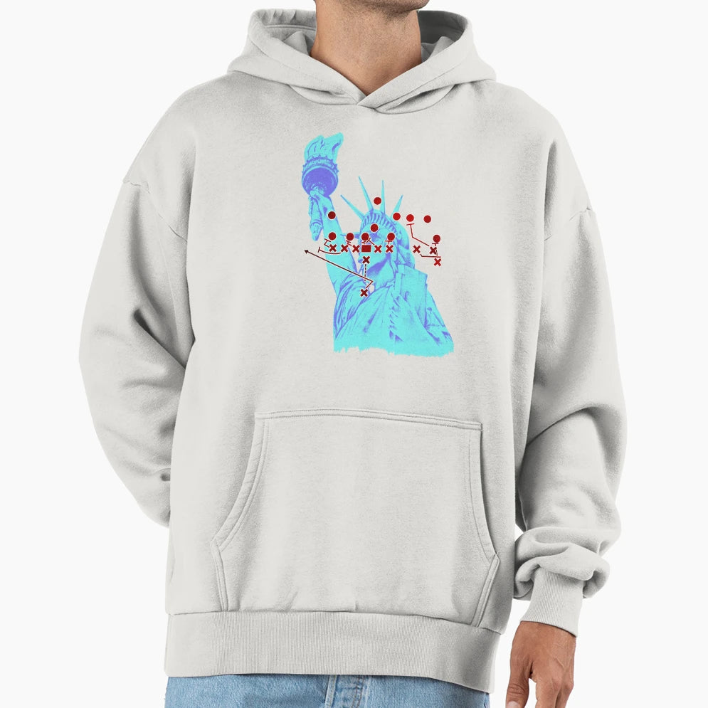 Statue Liberty Hoodie - Unique Graphic Men Women - T-Shirt, Sweatshirt, Hoodie