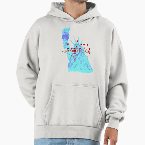 Statue Liberty Hoodie - Unique Graphic Men Women - T-Shirt, Sweatshirt, Hoodie