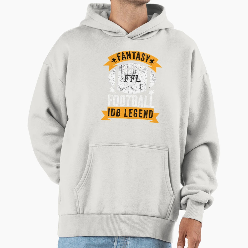 Fantasy Football Idb Legend Hoodie - Novelty Apparel for Adults - T-Shirt, Sweatshirt, Hoodie