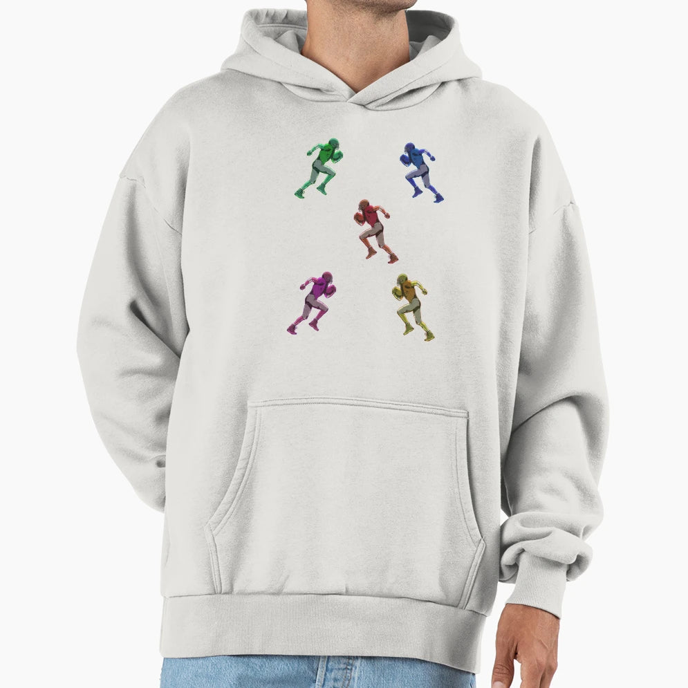 Football Players Hoodie - Custom Art Print for Adults - T-Shirt, Sweatshirt, Hoodie