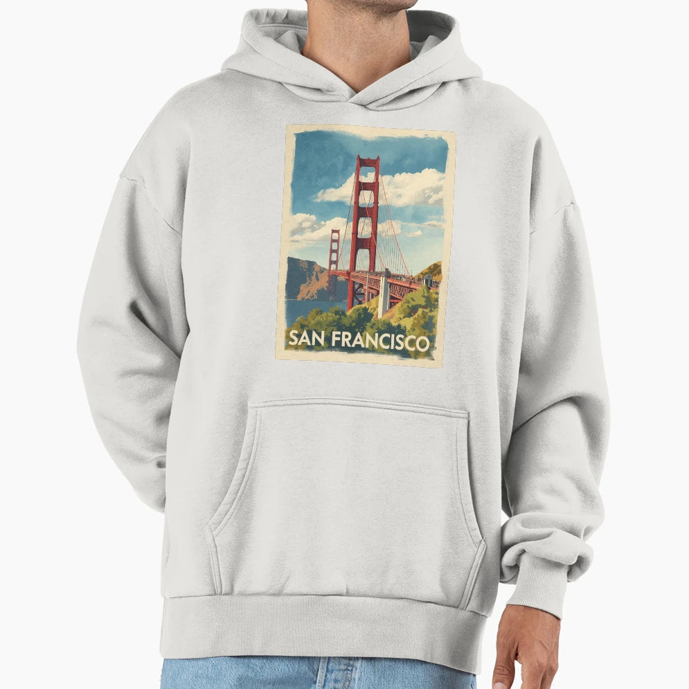 San Francisco California Hoodie - Streetwear Style Unisex - T-Shirt, Sweatshirt, Hoodie