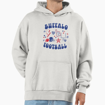 Buffalo Football Hoodie - Unique Graphic for Adults - T-Shirt, Sweatshirt, Hoodie