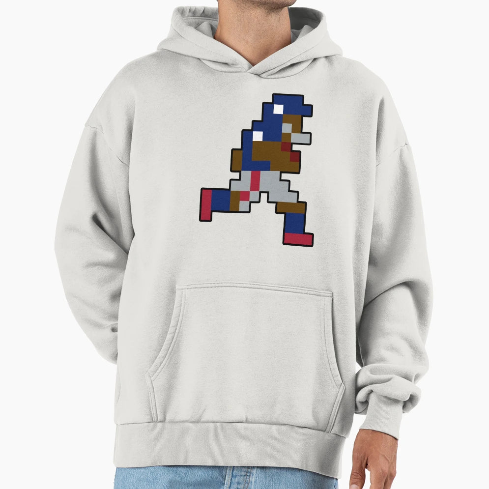 8 Bit New York Pixel Football Player Hoodie - Unique Graphic Men Women - T-Shirt, Sweatshirt, Hoodie