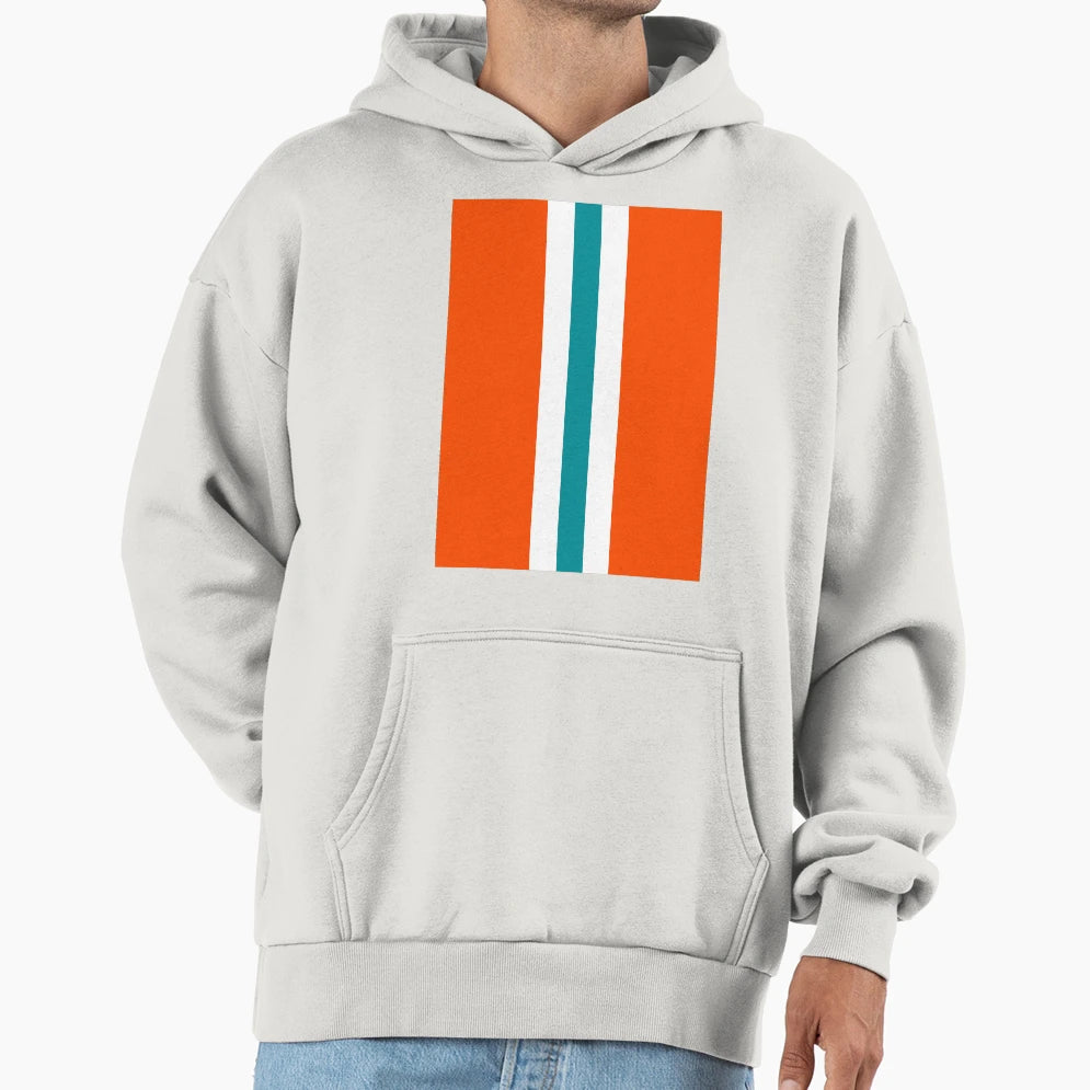 American Football Stripes Miami Hoodie - Casual Everyday Wear Unisex - T-Shirt, Sweatshirt, Hoodie