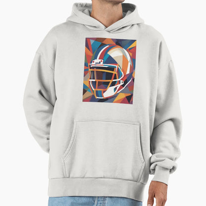 Geometric Multi Colored Patterned Hoodie - Casual Everyday Wear Unisex - T-Shirt, Sweatshirt, Hoodie