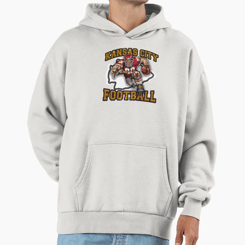 Kansas City Football Detroit Football Hoodie - Casual Everyday Wear Unisex - T-Shirt, Sweatshirt, Hoodie