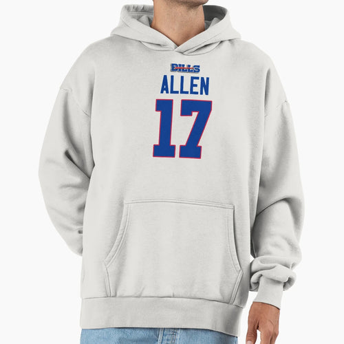 Allen 17 Bills Hoodie - Novelty Apparel for Adults - T-Shirt, Sweatshirt, Hoodie