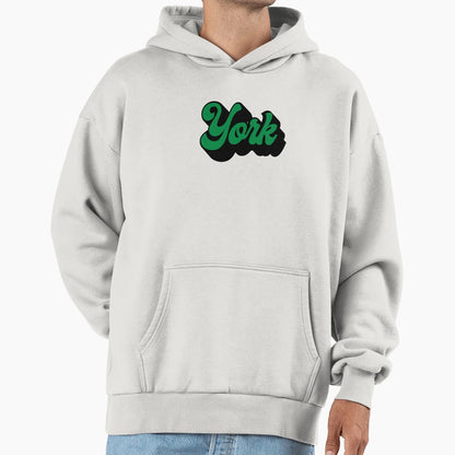 York College Pennsylvania Groovy Cursive Hoodie - Graphic Print Unisex - T-Shirt, Sweatshirt, Hoodie