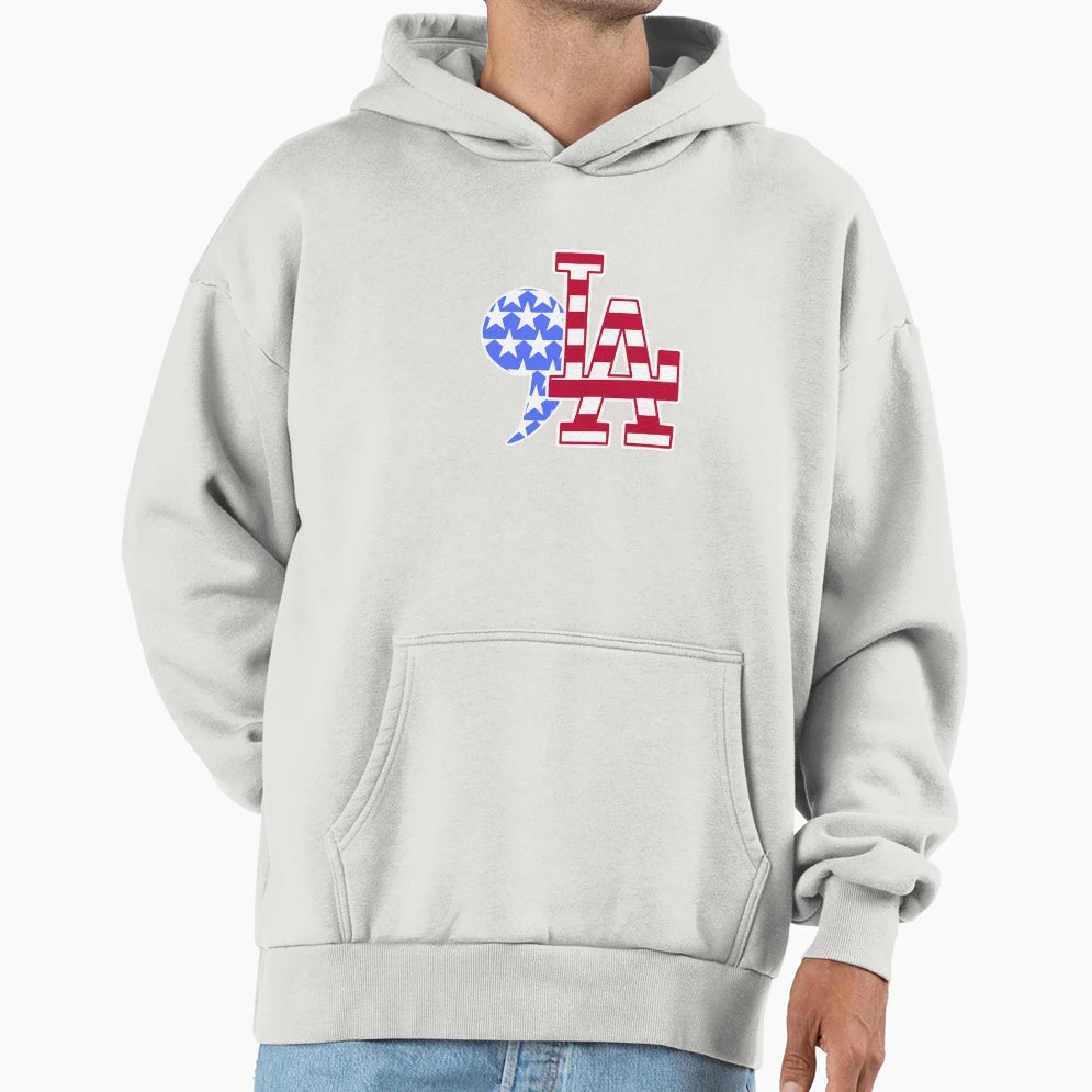 Kamala American Comma Hoodie - Graphic Print for Adults - T-Shirt, Sweatshirt, Hoodie