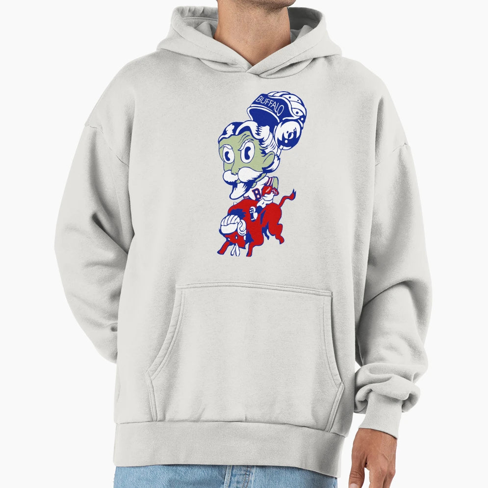 Buffalo Bill Football Hoodie - Unique Graphic Men Women - T-Shirt, Sweatshirt, Hoodie