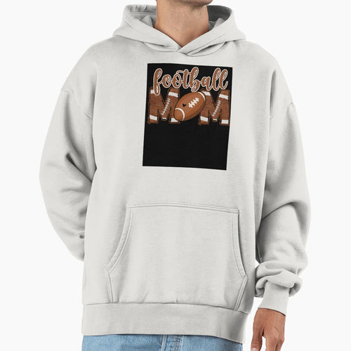 Football Mom 2 Hoodie - Trendy Graphic Men Women - T-Shirt, Sweatshirt, Hoodie