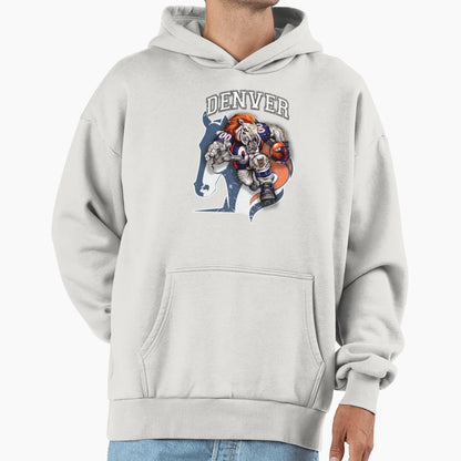 Denver Football Detroit Football Lions Hoodie - Unique Graphic Unisex - T-Shirt, Sweatshirt, Hoodie