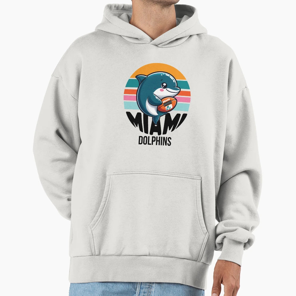 Back Miami Dolphins Hoodie - Graphic Print for Adults - T-Shirt, Sweatshirt, Hoodie