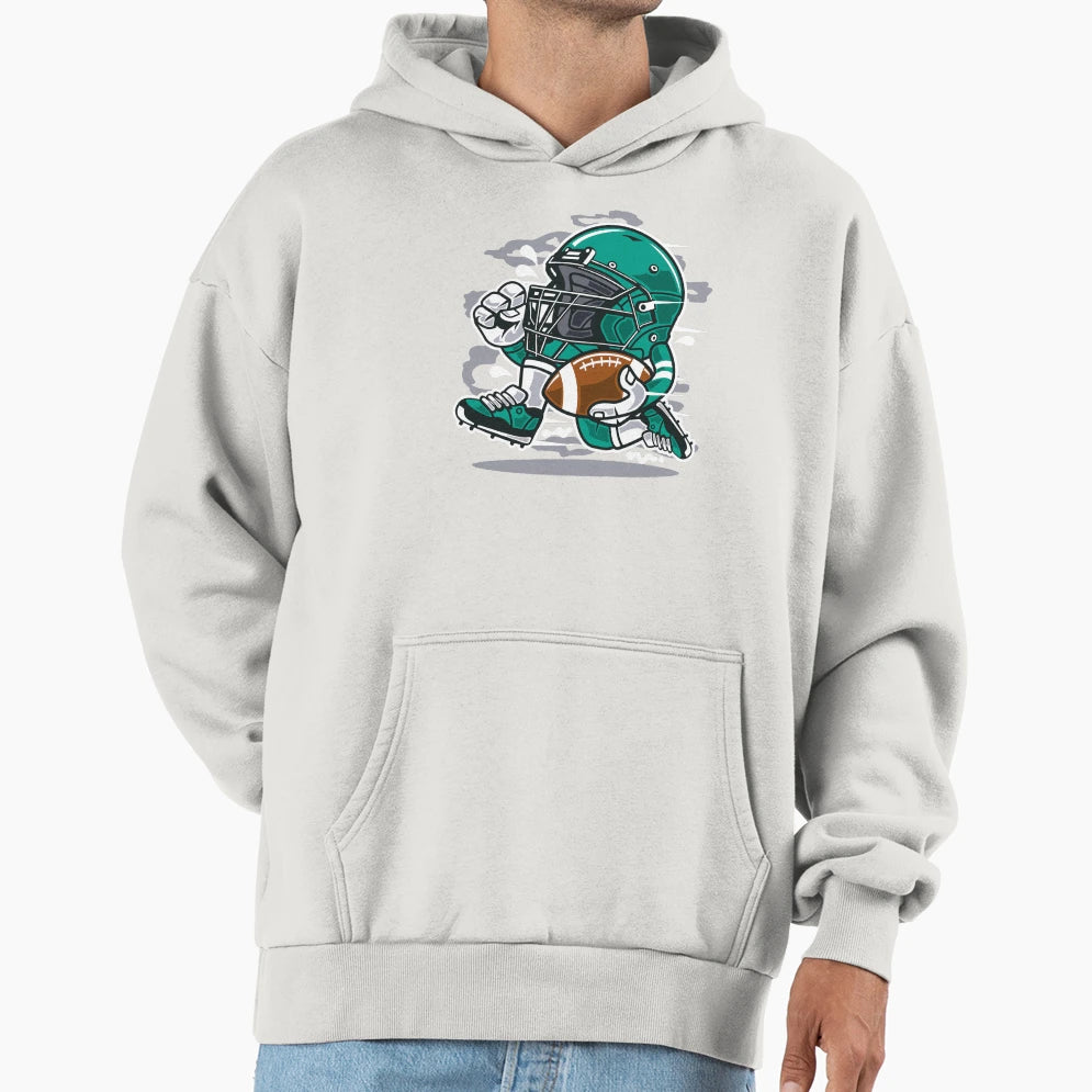 Football Player Hoodie - Aesthetic Graphic for Adults - T-Shirt, Sweatshirt, Hoodie