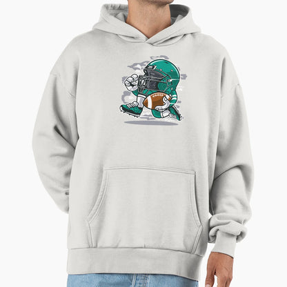 Football Player Hoodie - Aesthetic Graphic for Adults - T-Shirt, Sweatshirt, Hoodie