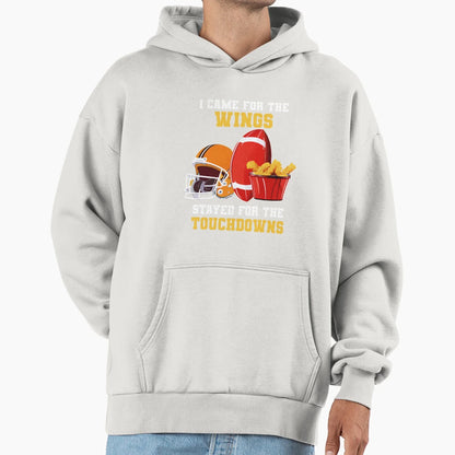 Funny Wings And Touchdown Lovers Sunday Hoodie - Graphic Print Men Women - T-Shirt, Sweatshirt, Hoodie