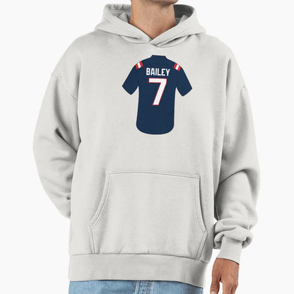 Jake Bailey Jersey Number 7 Hoodie - Novelty Apparel Unisex - T-Shirt, Sweatshirt, Hoodie